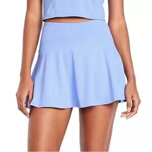 NWT Old Navy High-Waisted PowerSoft Mini Skort Blue Athletic Skirt size Large